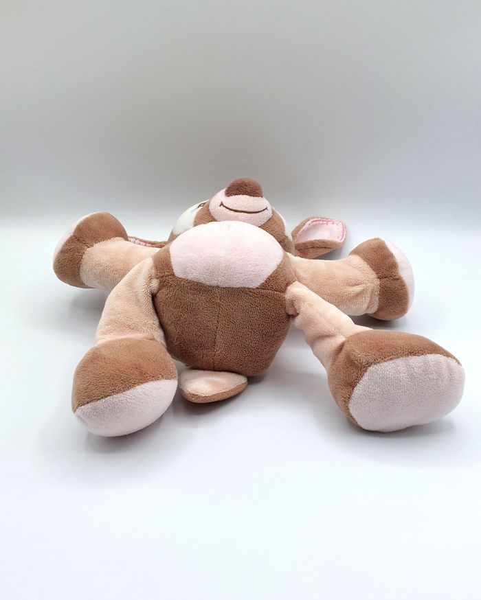 Peluche doudou faon Rosy NATTOU rose marron beige 28 cm champignon ancien modèle - photo numéro 7