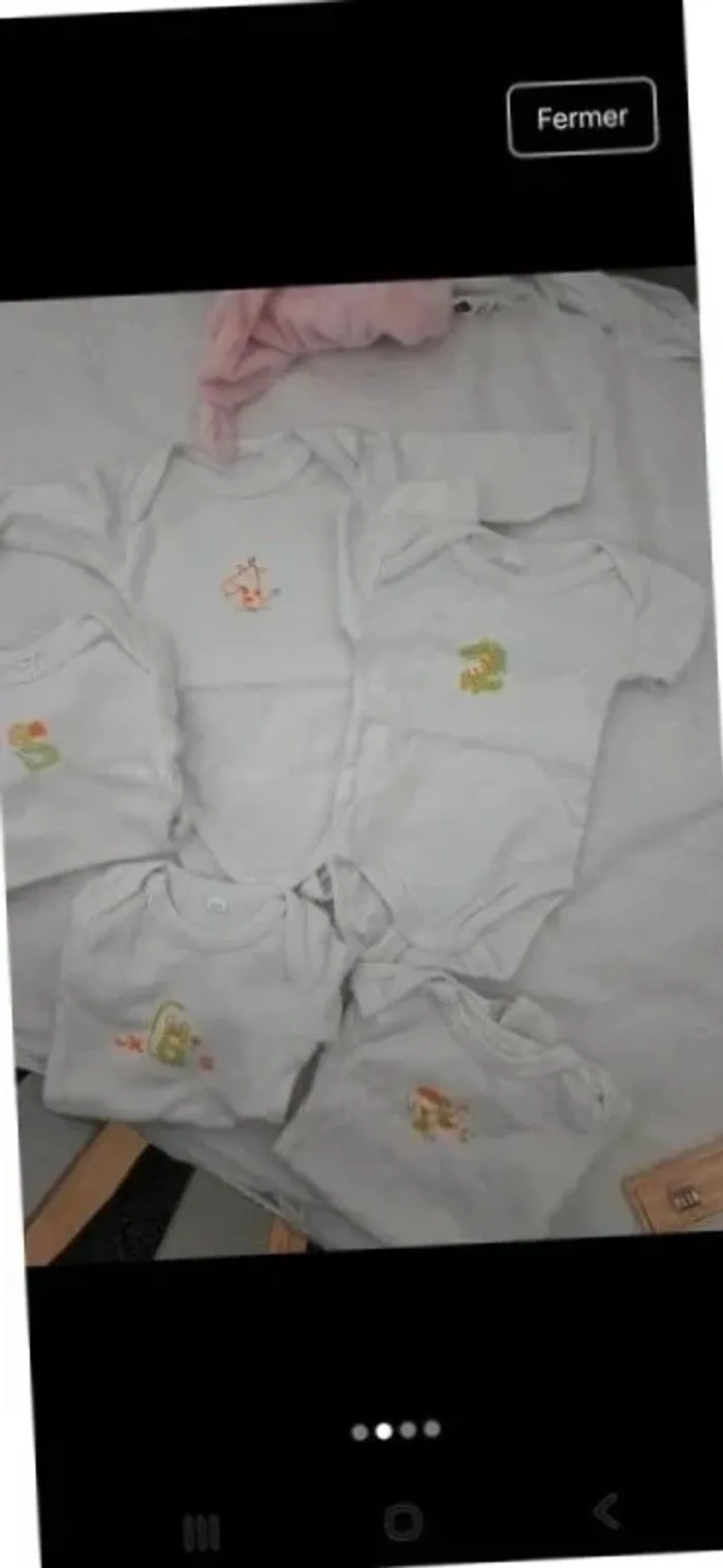 Lot 5 body bébé manches longues taille 56 cm mixte garçon fille 🥰 - photo numéro 2