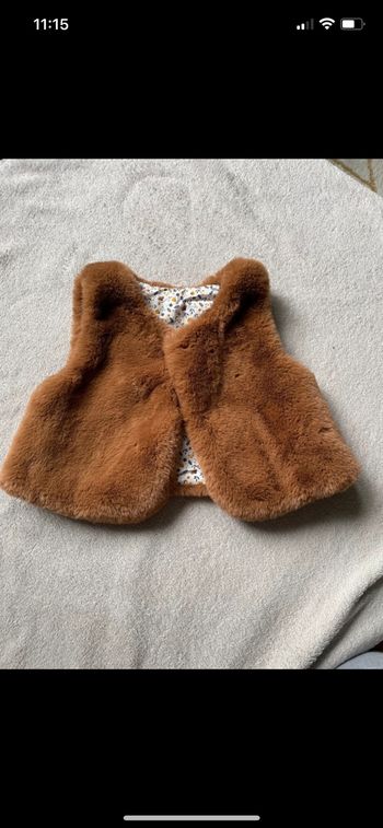 Gilet réversible fille