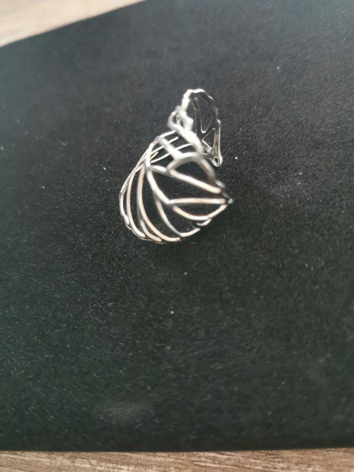 Bague femme large feuille T9 - photo numéro 3