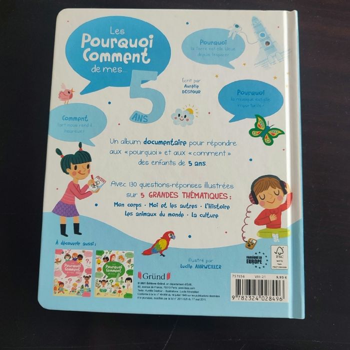 Livre "Les pourquoi Comment de mes 5 ans" - photo numéro 2