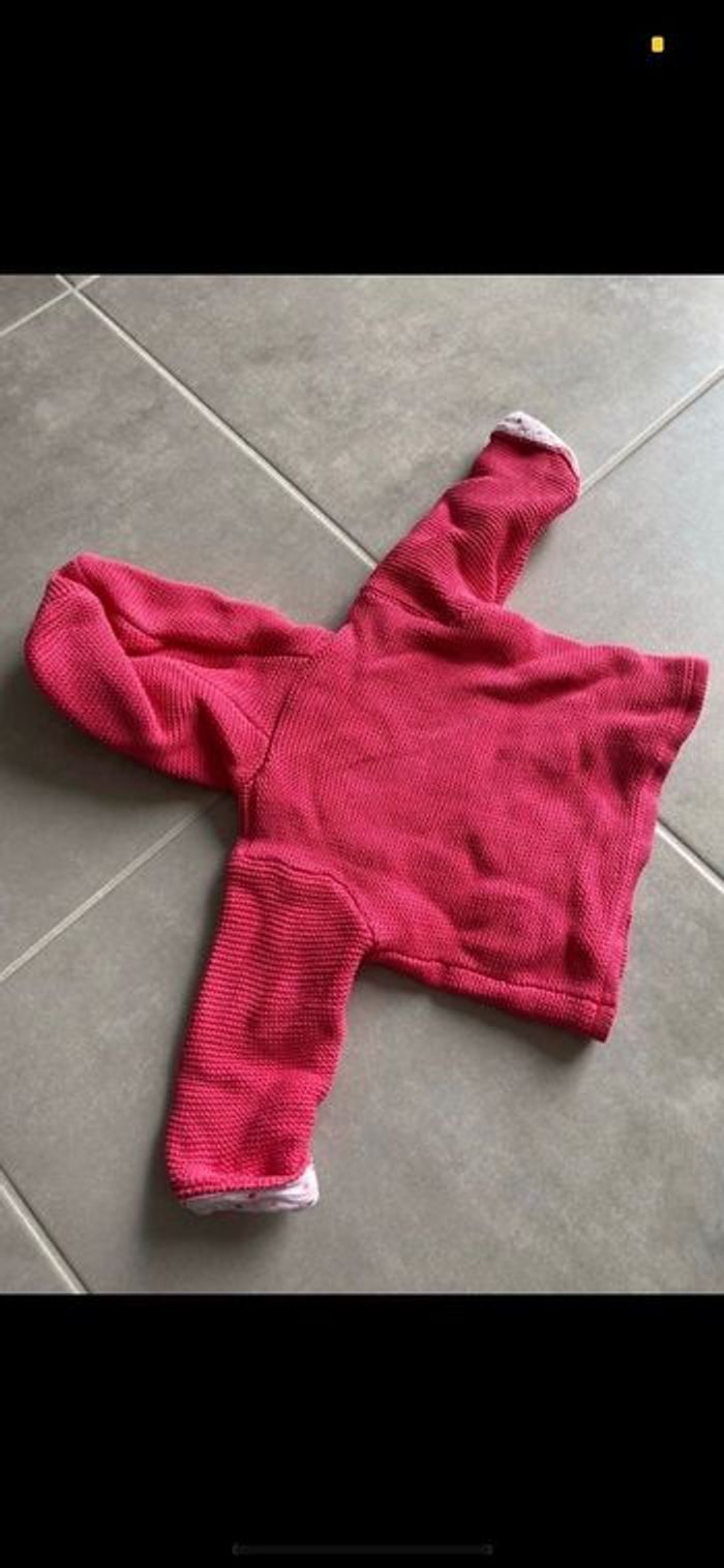 Gilet à capuche épais rose 9 mois - photo numéro 10
