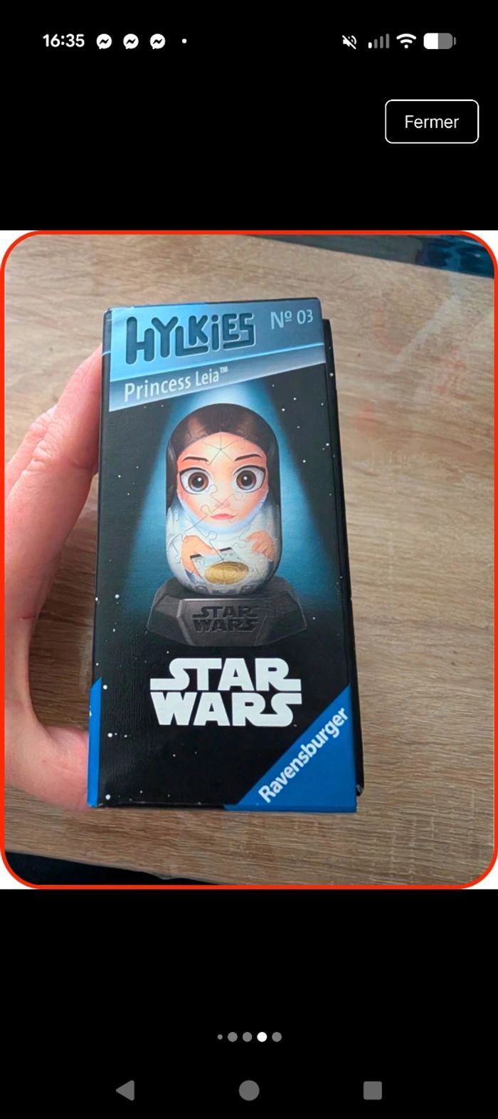 puzzle 3D Ravensburger hylkies - Star Wars Princess Leia (N°03) neuf - photo numéro 5