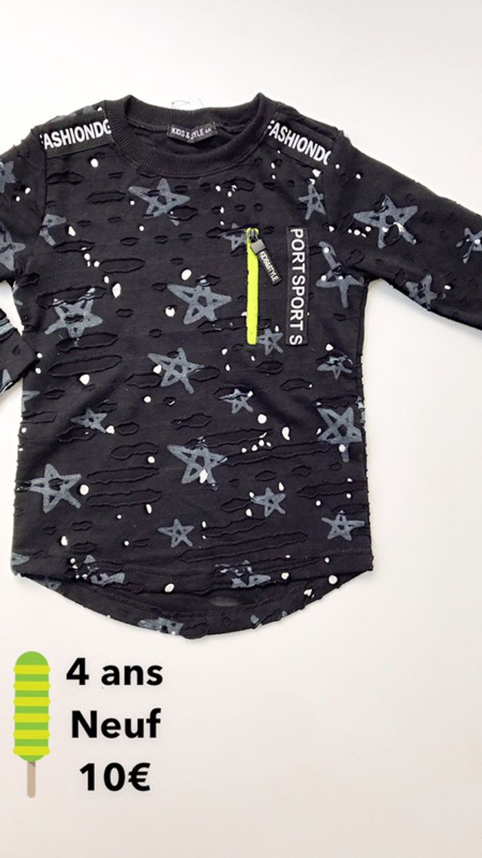 T-shirt manches longues 4 ans