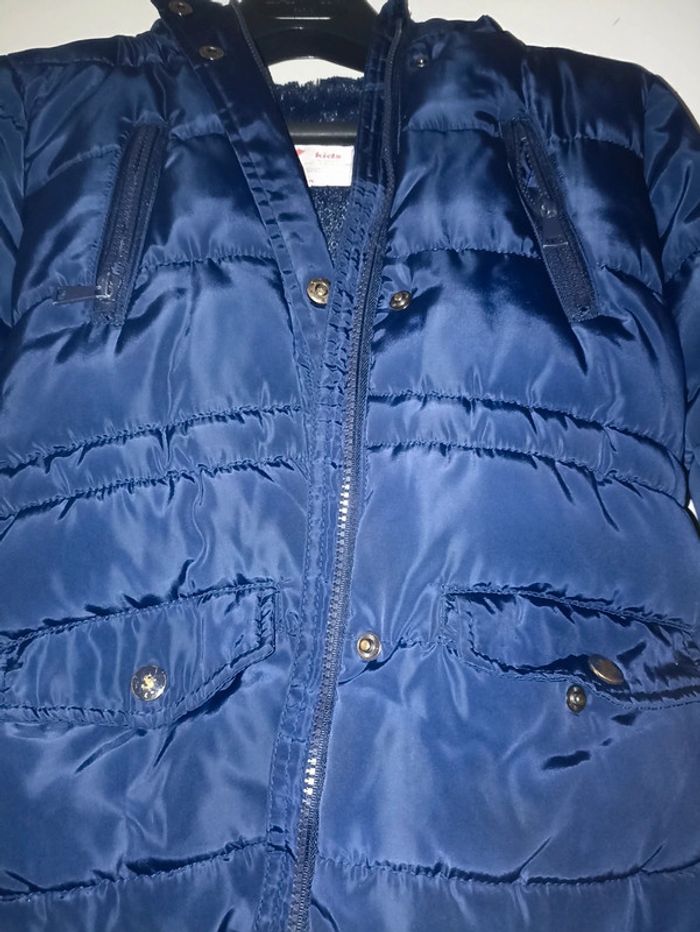 Manteau doudoune 10ans bleu foncé - photo numéro 4