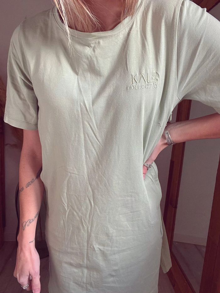 Robe allaitement kalo collection verte m - photo numéro 2