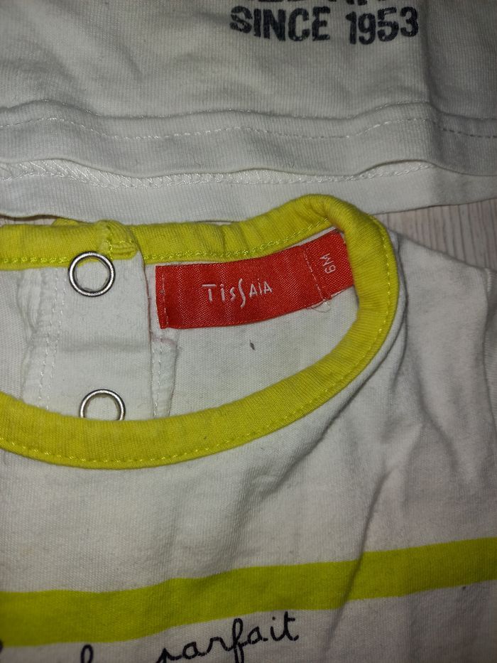 Lot de 2 t-shirts ML garçon 6 mois - photo numéro 3