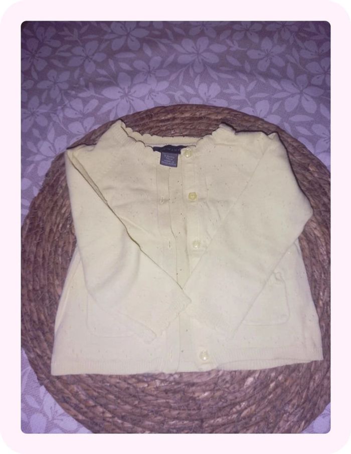 Gilet fille 6/9mois