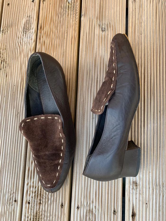 chaussures cuir et daim fantaisies