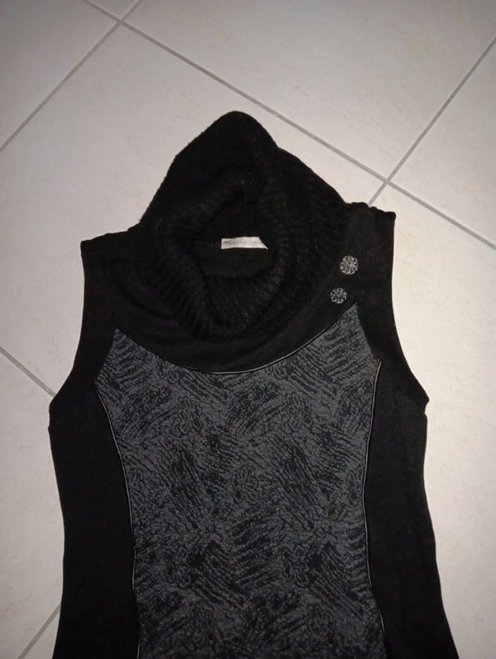 Robe chaude noir et gris taille 38 Armand Thiery - photo numéro 2