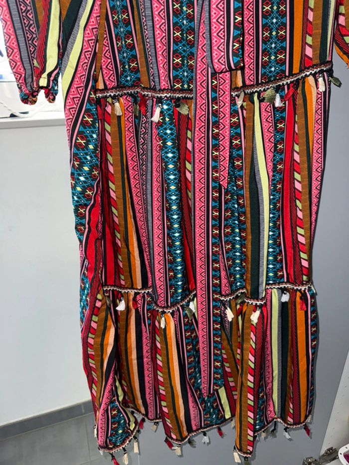 Magnifique robe longue multicouleur , taille 1Xl - photo numéro 2