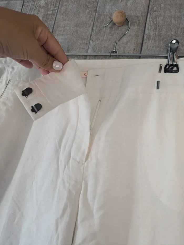 Pantalon en lin Neuf Camaïeu 44 - photo numéro 5