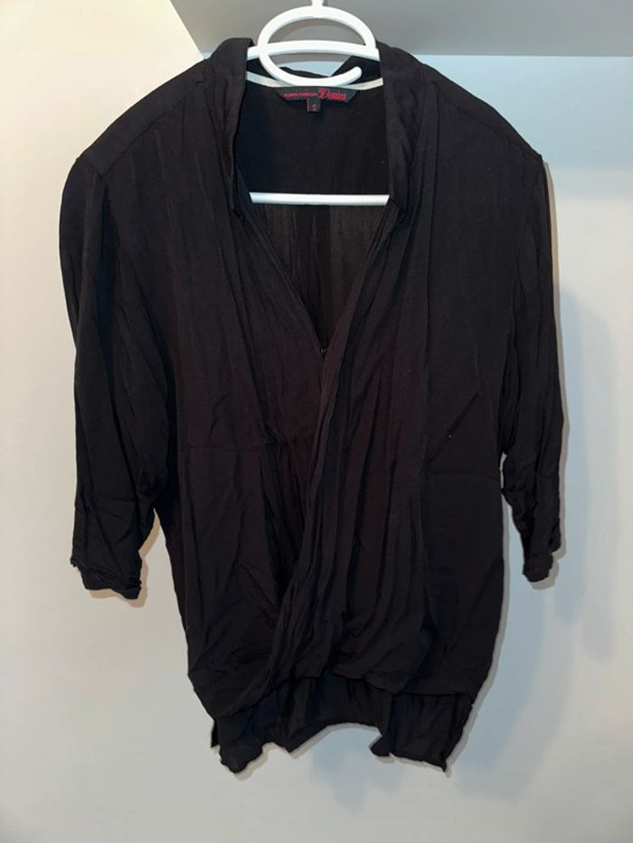 Blouse noir tom tailor taille S