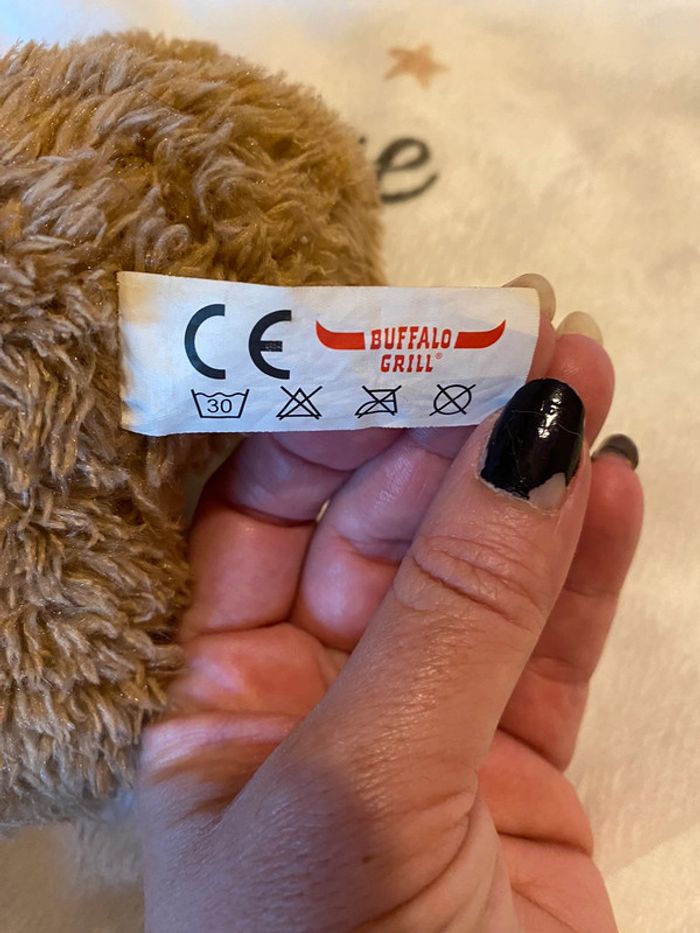Peluche cerf bonnet père noël - photo numéro 2