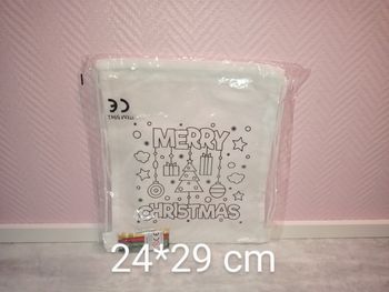Sac sport de Noël à colorier