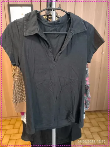 T-shirt noir (L)