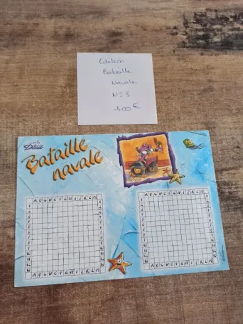 Feuille Diddl édition bataille navale 3 1,00€