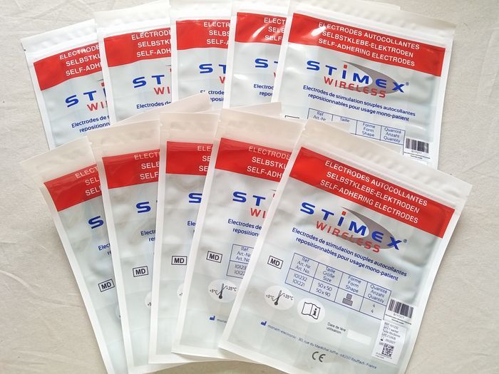 10 sachets d'électrodes de stimulation autocollantes Stimex Wireless - photo numéro 2