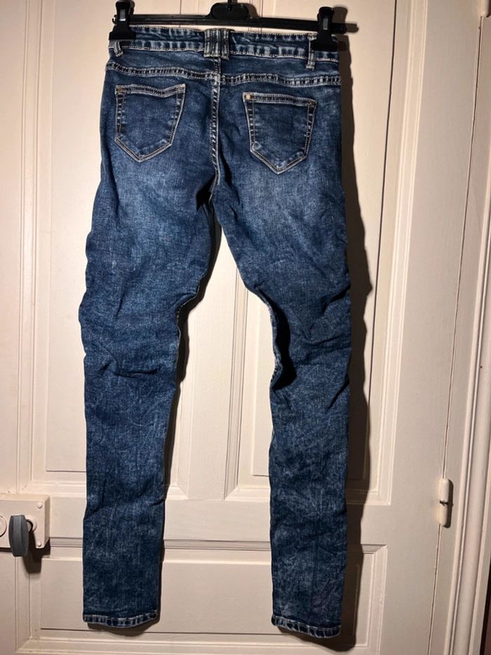 Jeans skinny femme taille 36 g smack - photo numéro 6