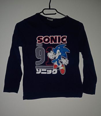 Tee shirt sonic taille 10 ans