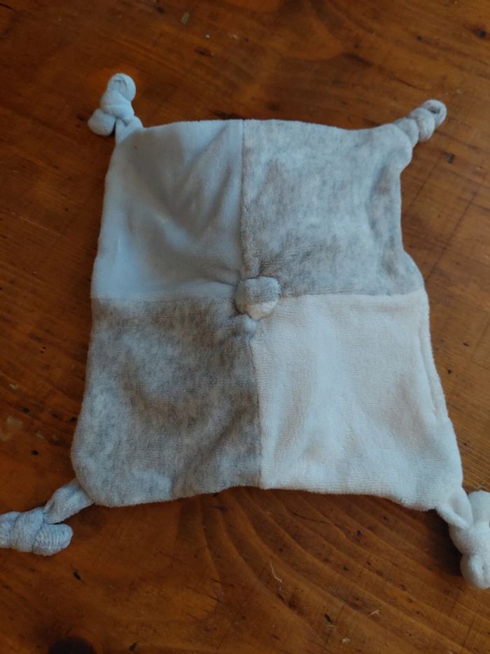 Doudou plat en velours panda Mots d'enfants - photo numéro 4