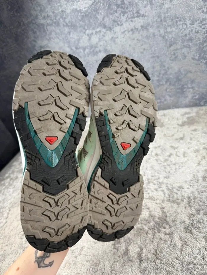Salomon XA Pro 3D V8 - Blue & Green & Grey - photo numéro 9