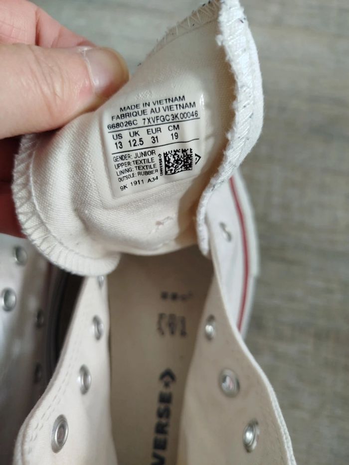 Converse plateforme pointure 31 - photo numéro 5