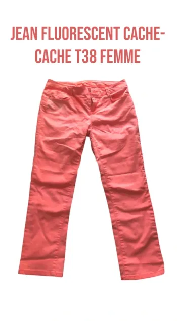 Jean fluorescent cache-cache T38 femme 👖