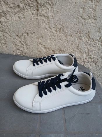 Basket Gemo - Blanche et marine - Neuf sans étiquette - Pointure 38