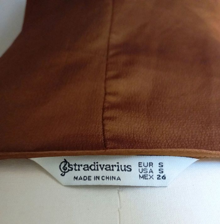 Robe longue fendue stradivarius S - photo numéro 4