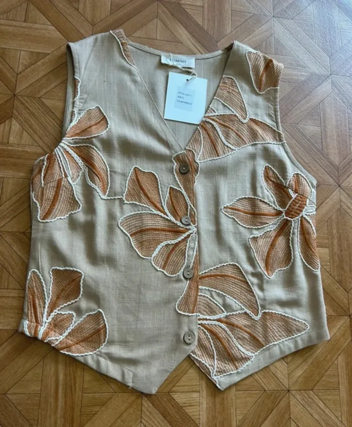 Top femme, T-shirt, femme, veste sans manches gilet sans manches femme, taille M taille 38 - photo numéro 2