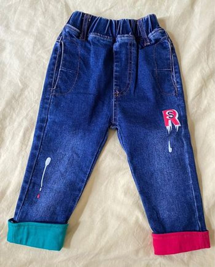 Jean stretch, 6-12 mois