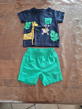 Ensemble short été 12 mois