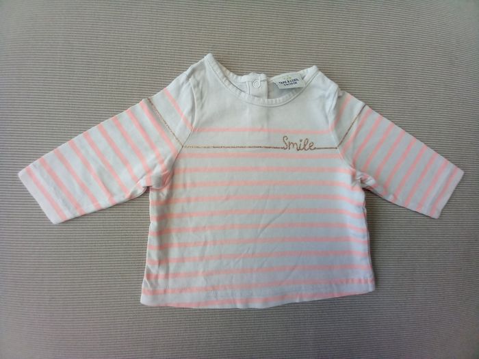 T-shirt longues manches bébé fille TAO 3m 59cm