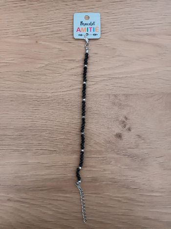 Bracelet perles noirs