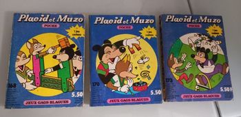 Lot de 3 livres vintage Placid et Muzo n°168,170 et 173