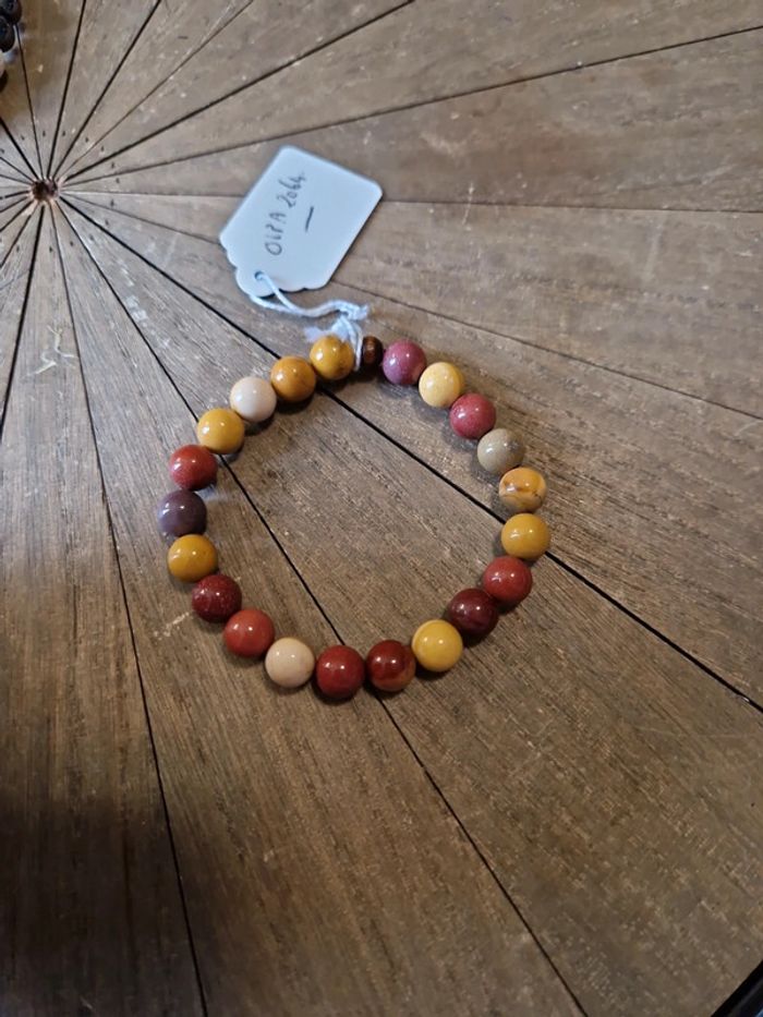 Bracelet jaspe mookaite neuf