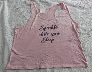 Débardeur C&A, rose, confortable, en très bon état, taille 44