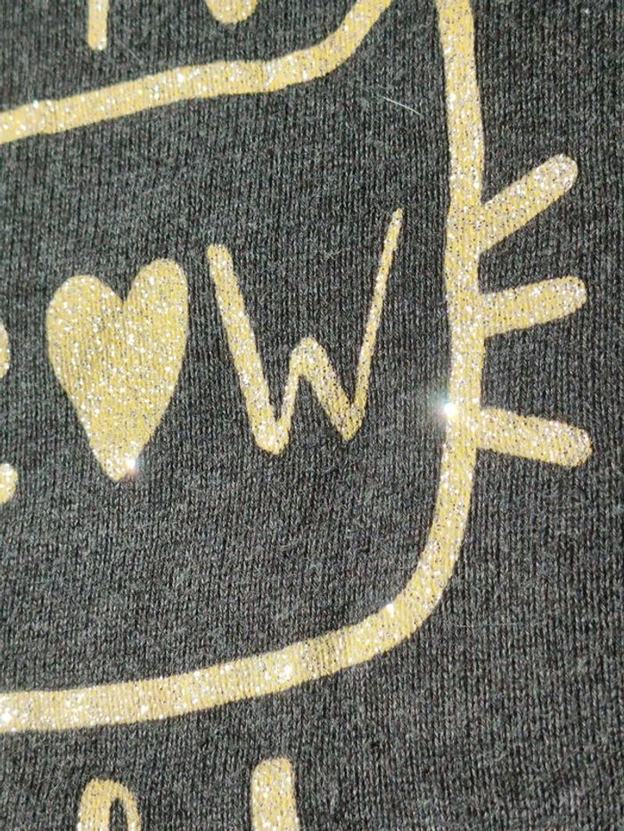 Pull noir et doré pailleté fille 10 ans in extenso - photo numéro 6
