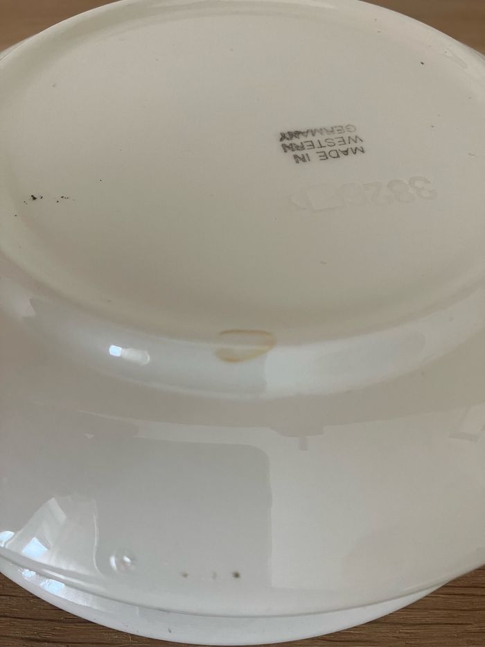 Vintage-Lot de 6 tasses et soucoupes-Thème chalet-West Germany - photo numéro 8