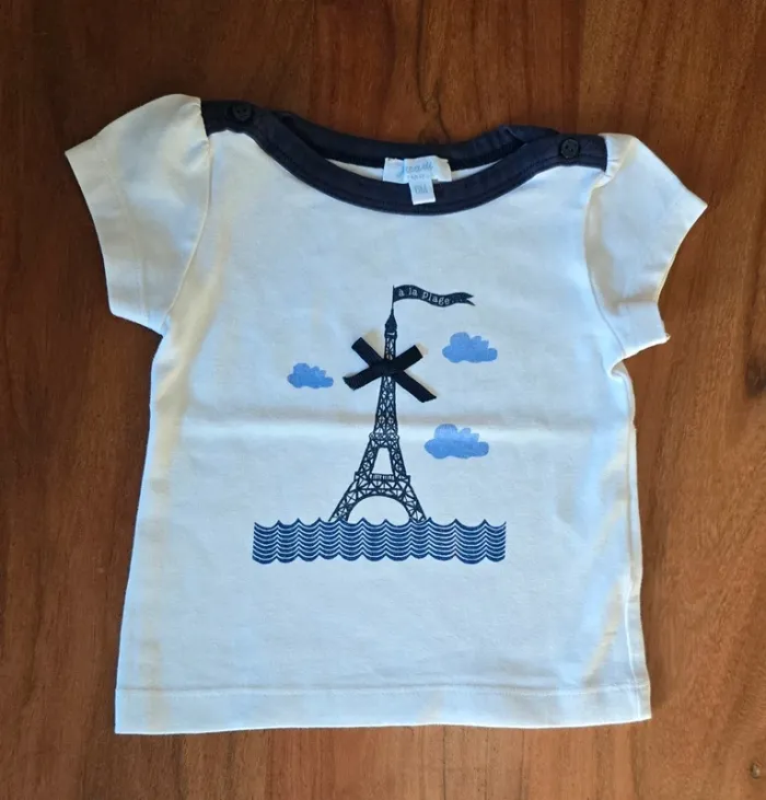 Tee-shirt Jacadi Taille 6 mois - photo numéro 2