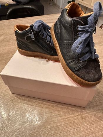 🌸 Chaussures en cuir montantes pour bébé garçon en cuir 🌸