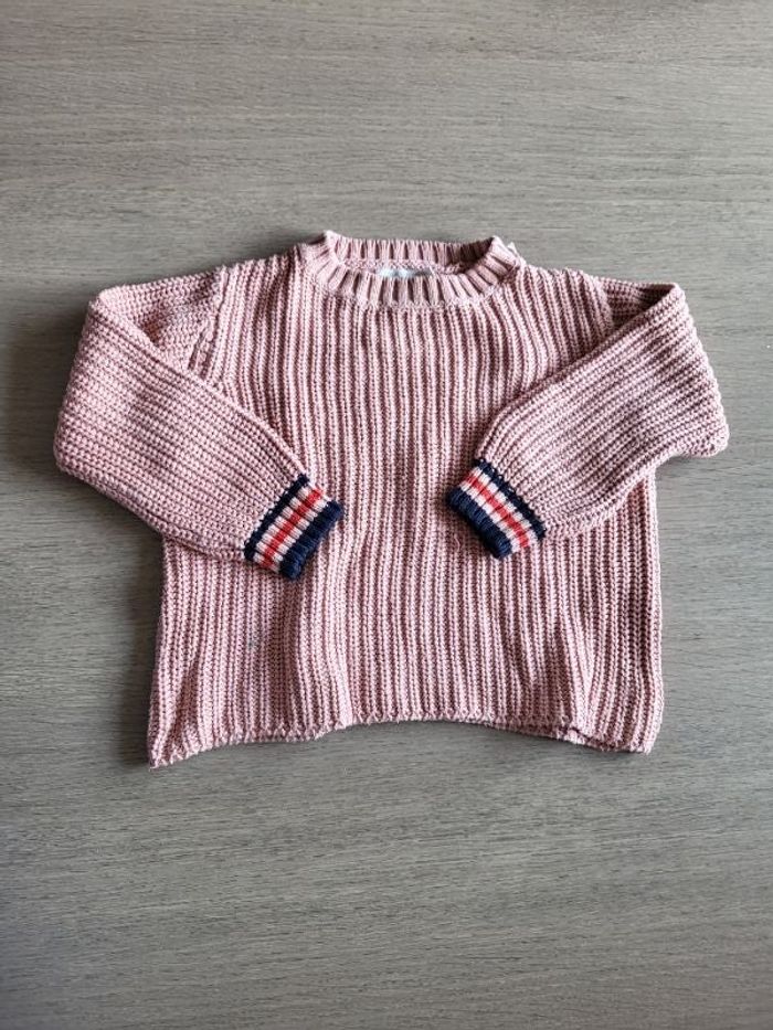 Pull en laine rose