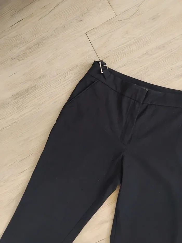 Pantalon Mango bleu chiné - photo numéro 4