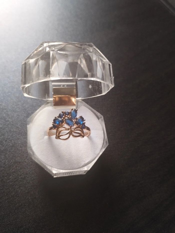 Bague vintage fleur avec coffret - photo numéro 4