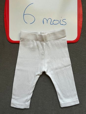 Legging blanc Kiabi 6 mois