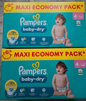 Couches pampers baby dry T4