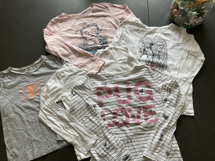Lot ensemble garde robe haut vêtement fille enfant taille 10 ans - photo numéro 2
