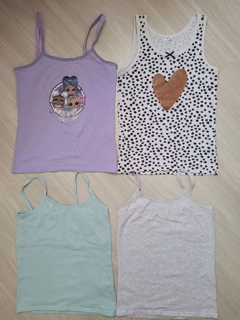 10 ans lot 4 débardeurs