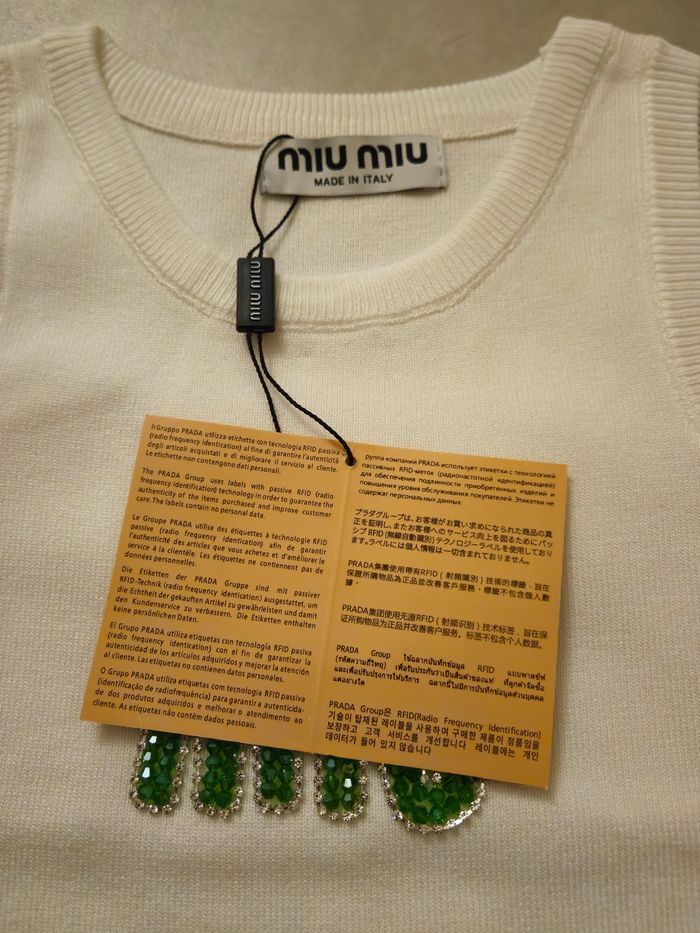 Débardeur Miu Miu noir blanc 🍏 - photo numéro 5